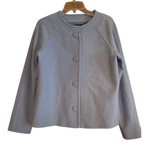 Pendleton Merino Wool Light Blue Button Down Jacket Feminine Size Medium